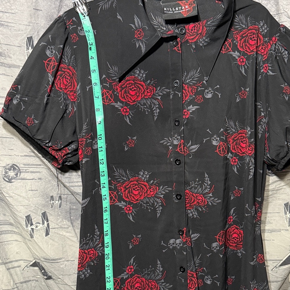 *READ* KILLSTAR PANDORAS REVENGE HI LO SHIRT DRESS SZ 3X EUC - Picture 6 of 9
